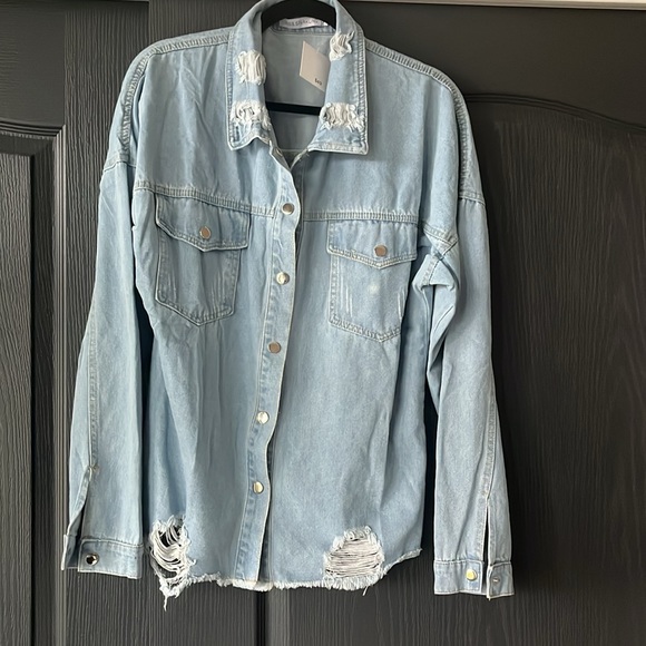 Destructed denim jacket - Picture 2 of 3